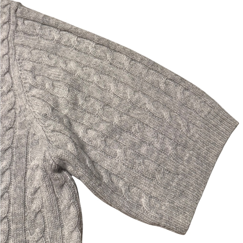 Magaschoni Beige Cable Knit Women’s Cardigan Sweater, Medium 
100% Cashmere NWT - Picture 7 of 11